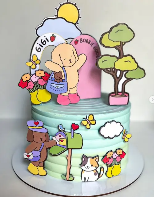 Topo de Bolo Bobbie Goods 04 Studio/PDF/PNG