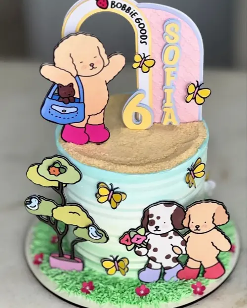 Topo de Bolo Bobbie Goods 02 Studio/PDF/PNG