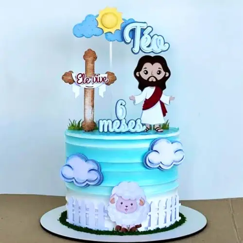 Topo de Bolo Cristão 09 Studio/PDF/PNG