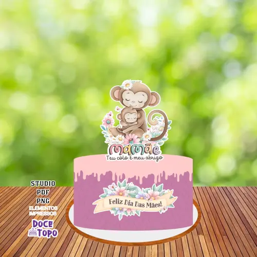 Topo de Bolo Dia das Mães 01 Studio/PDF/PNG