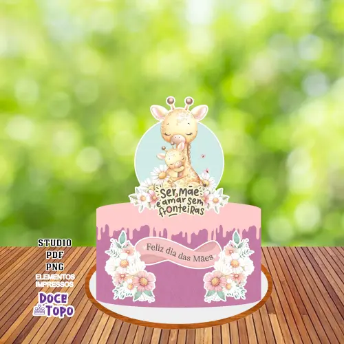 Topo de Bolo Dia das Mães 02 Studio/PDF/PNG