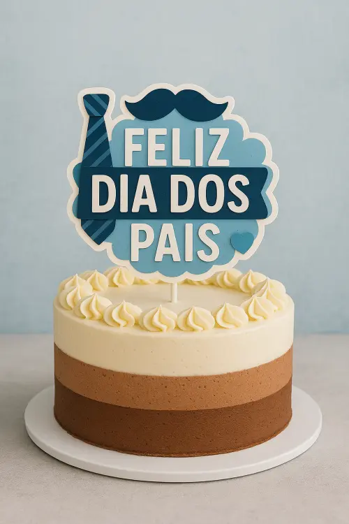 Topo de Bolo Dia dos Pais 04 Studio/PDF/PNG