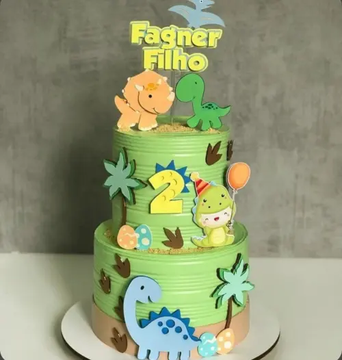 Topo de Bolo Dinossauros 14 Studio/PDF/PNG