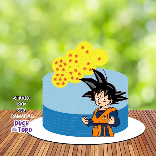 Topo de Bolo Dragon Ball 04 Studio/PDF/PNG