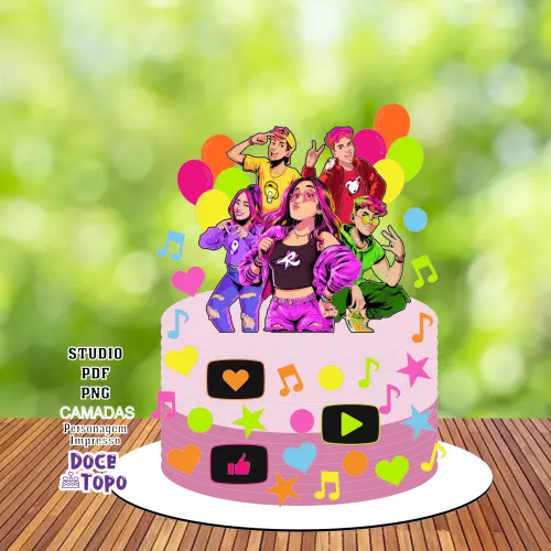 Topo de Bolo Emilly Vick 04 Studio/PDF/PNG