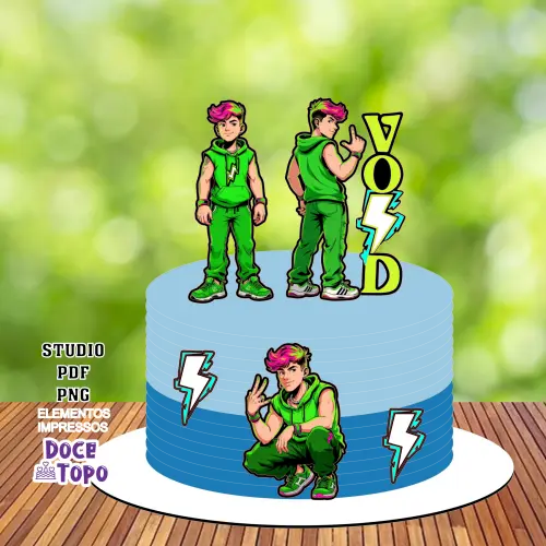 Topo de Bolo Void dos Rosas 01 Studio/PDF/PNG