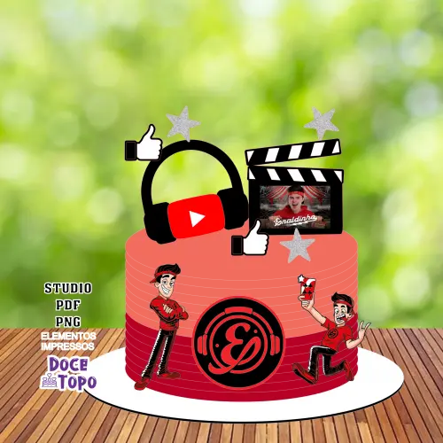 Topo de Bolo Enaldinho 01 Studio/PDF/PNG