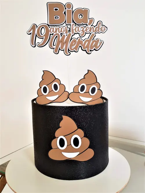 Topo de Bolo Fazendo Merda Studio/PDF/PNG