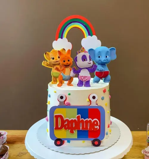 Topo de Bolo Festa de Palavras - Word Party 02 Studio/PDF/PNG