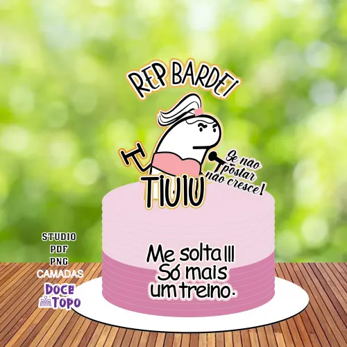 Topo de Bolo Flork Academia 02 Studio/PDF/PNG