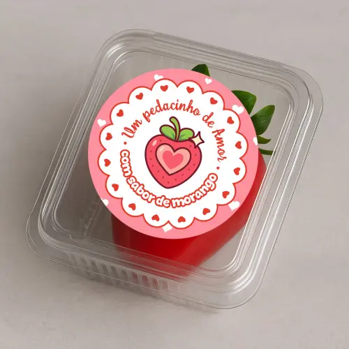 Arquivo Adesivo e Tag Morango do Amor - STUDIO/PDF/PNG