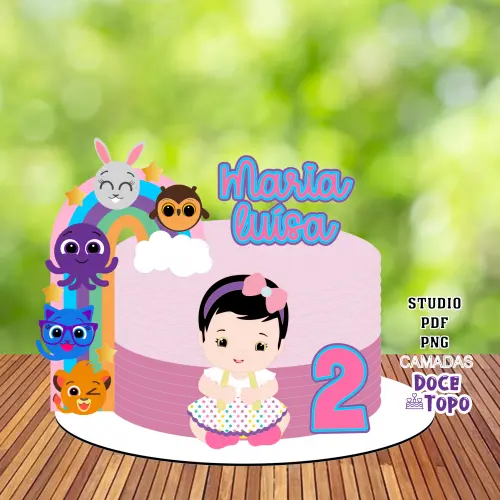 Topo de Bolo Bolofofos 07 Studio/PDF/PNG