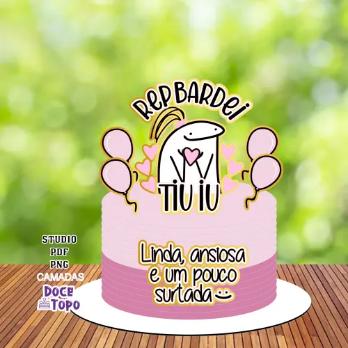 Topo de Bolo Flork Rep Bardei 02 Studio/PDF/PNG