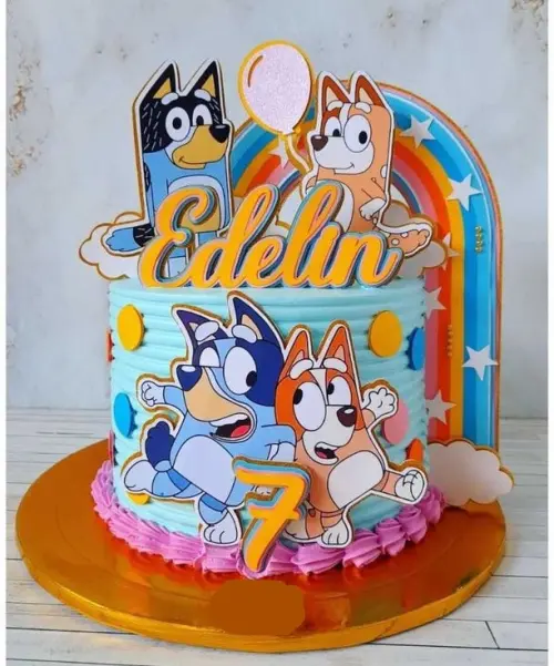 Topo de Bolo Bluey e Bingo 02 Studio/PDF/PNG