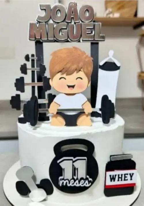 Topo de Bolo Academia Baby Studio/PDF/PNG