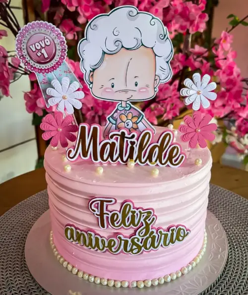 Topo de Bolo Avó 05 Studio/PDF/PNG