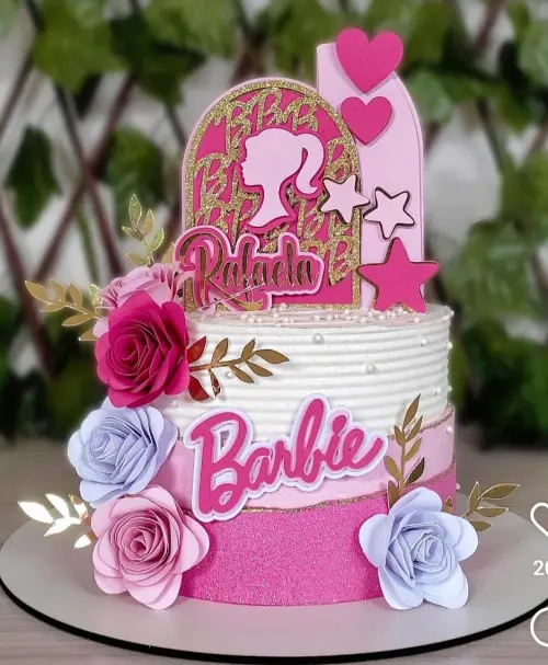Topo de Bolo Barbie 28 Studio/PDF/PNG
