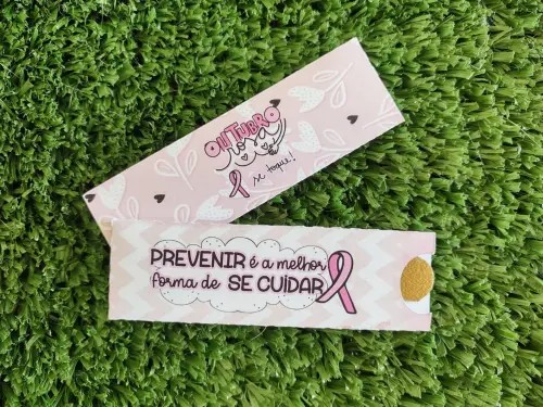 Arquivo Amarrador e Mini Lixa Outubro Rosa STUDIO/PDF/PNG