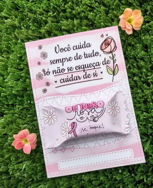 Arquivo Cartão Balinha Outubro Rosa STUDIO/PDF/PNG