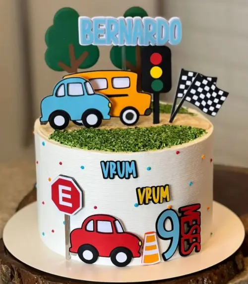 Topo de Bolo Carrinhos 07 Studio/PDF/PNG