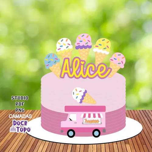 Topo de Bolo Guloseimas 11 Studio/PDF/PNG