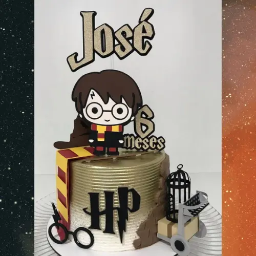 Topo de Bolo Harry Potter 03 Studio/PDF/PNG