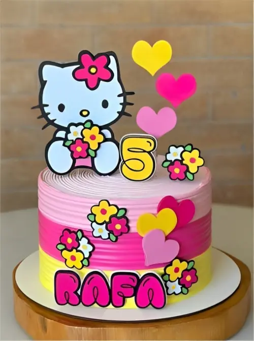 Topo de Bolo Hello Kitty 02 Studio/PDF/PNG