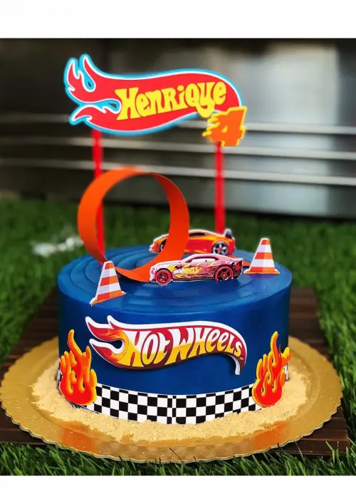 Topo de Bolo Hotwheels 01 Studio/PDF/PNG