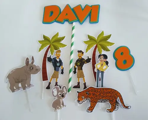 Topo de Bolo Irmãos Kratts 01 Studio/PDF/PNG