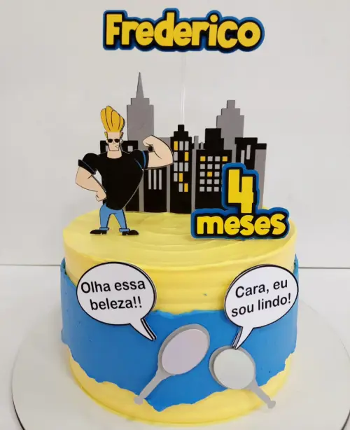 Topo de Bolo Johnny Bravo 01 Studio/PDF/PNG