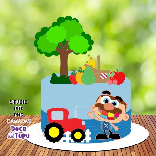 Topo de Bolo José Comilão 02 Studio/PDF/PNG