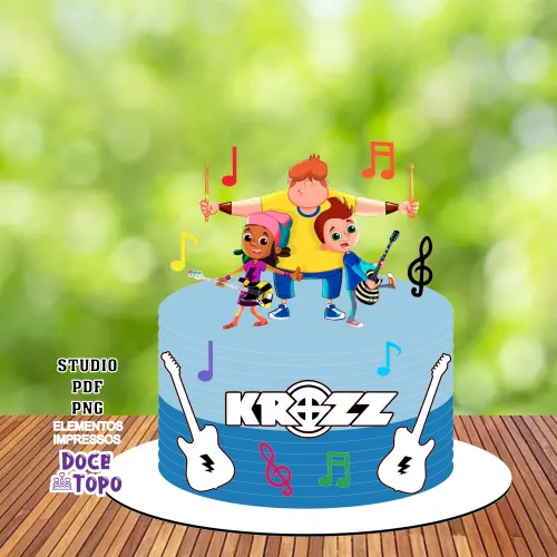 Topo de Bolo Krozz 01 Studio/PDF/PNG