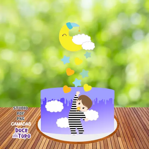 Topo de Bolo Ladrão de Sono 04 Studio/PDF/PNG