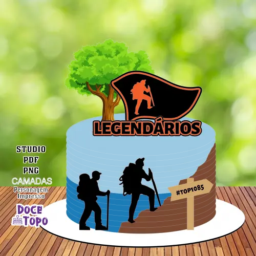Topo de Bolo Legendários 01 Studio/PDF/PNG