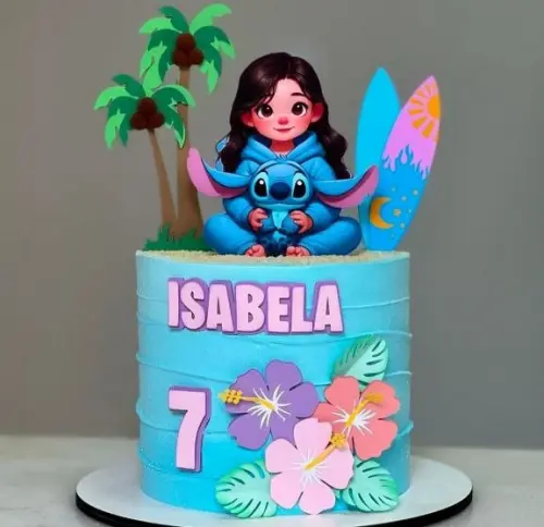 Topo de Bolo Lilo e Stitch 02 Studio/PDF/PNG