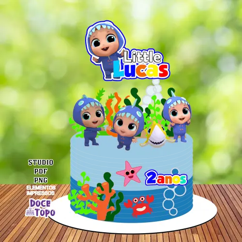 Topo de Bolo Little Angel 03 Studio/PDF/PNG