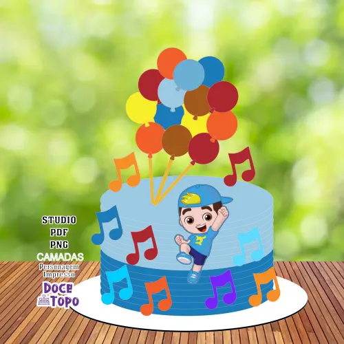 Topo de Bolo Luccas Neto 01 Studio/PDF/PNG