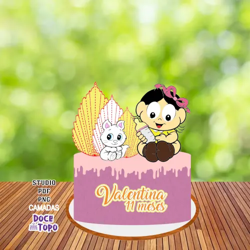 Topo de Bolo Magali 02 Studio/PDF/PNG