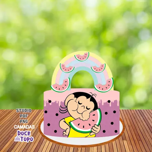 Topo de Bolo Magali 03 Studio/PDF/PNG