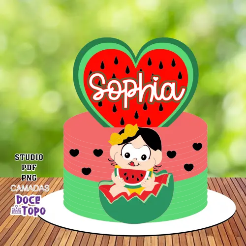 Topo de Bolo Magali 07 Studio/PDF/PNG