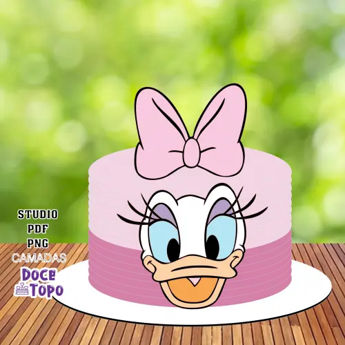 Topo de Bolo Margarida 02 Studio/PDF/PNG