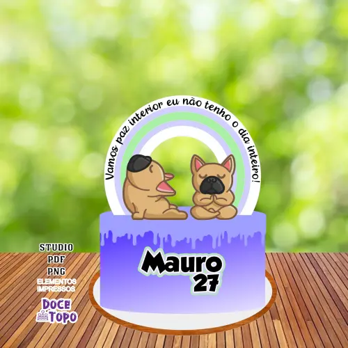 Topo de Bolo Meditação 01 Studio/PDF/PNG