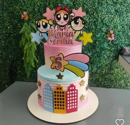 Topo de Bolo Meninas Superpoderosas 02 Studio/PDF/PNG