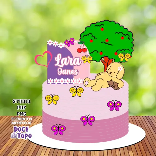 Topo de Bolo Bobbie Goods 07 Studio/PDF/PNG