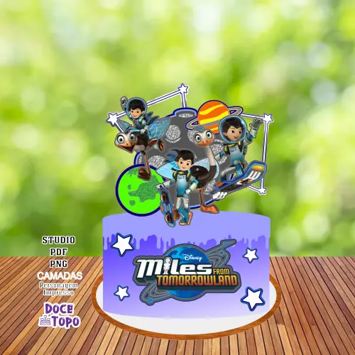 Topo de Bolo Miles from Tomorrowland Studio/PDF/PNG