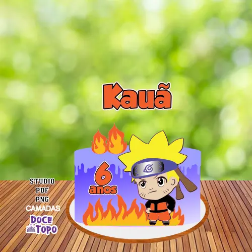 Topo de Bolo Naruto 01 Studio/PDF/PNG
