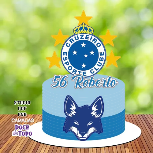 Topo de Bolo Cruzeiro 03 Studio/PDF/PNG