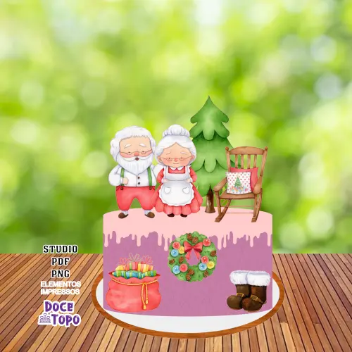 Topo de Bolo Natal 19 Studio/PDF/PNG