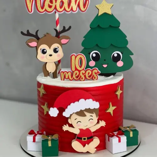 Topo de Bolo Natal 29 Studio/PDF/PNG