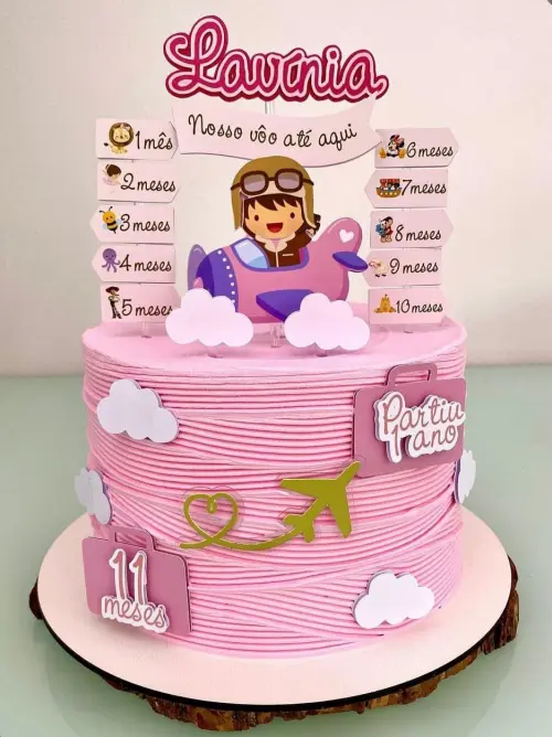 Topo de Bolo Nosso Vôo até Aqui 02 Studio/PDF/PNG